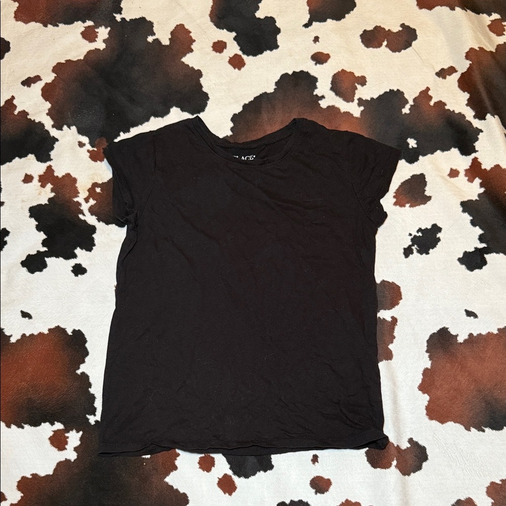 Children’s Place Girl’s Plain Black Shirt Size XL